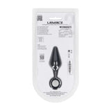 Levelz Silicone Anal Plug With Loop Small Black Butt Plug - ANAL TOYS