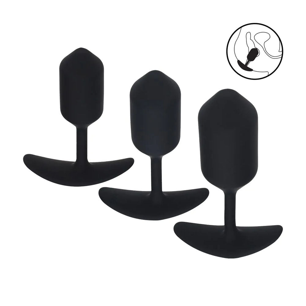Levelz Silicone Weighted Anal Plug Training Set - ANAL TOYS