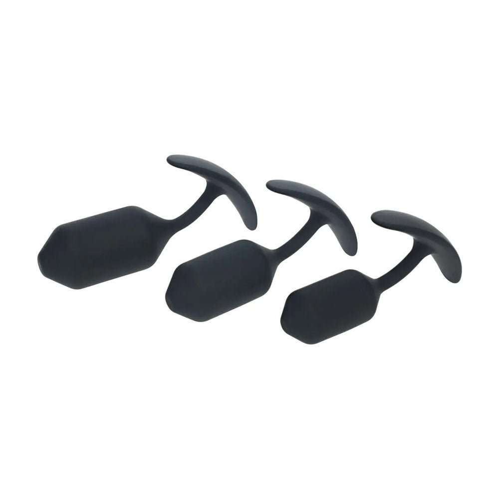Levelz Silicone Weighted Anal Plug Training Set - ANAL TOYS