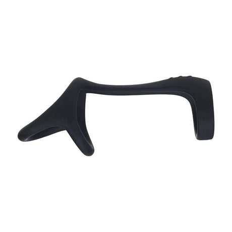 Levelz Tri O Silicone Shaft Cock and Ball Ring Black - COCK RINGS