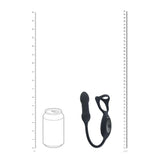 Levelz TriO Vibrating Thrusting Cock Ring With Prostate Stimulator Black - COCK RINGS
