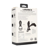 Levelz Vibrating Cock Ring With Shaft Loop Black - COCK RINGS