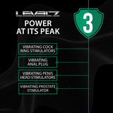 LEVELZ Vibrating Rotating Anal Plug Black 10.7cm - ANAL TOYS