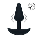 Levelz Vibrating Silicone Anal Plug Small Black Butt Plug - ANAL TOYS