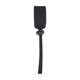 Levelz Wide Adjustable Silicone Lasso Cock Ring Black - COCK RINGS
