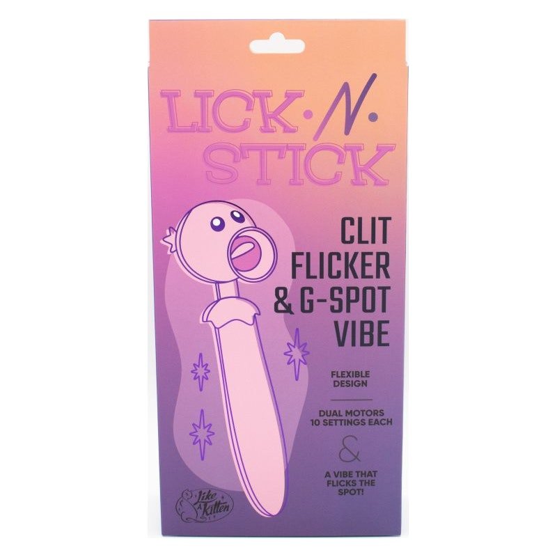 Lick N' Stick Clit Flicker G - Spot Vibrator - Adult Toys