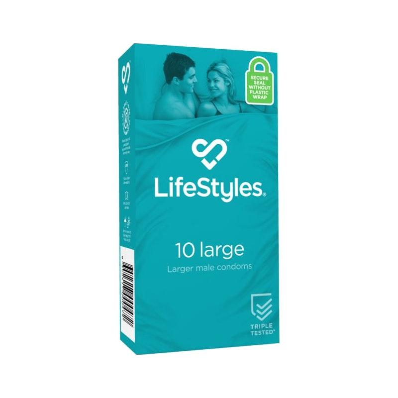 LifeStyles Large Condoms 10 - Lotions & Potions