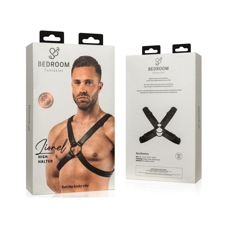 Lionel Bondage Harness Black - Adult Toys