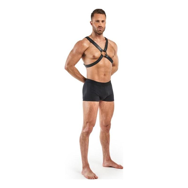 Lionel Bondage Harness Black - Adult Toys