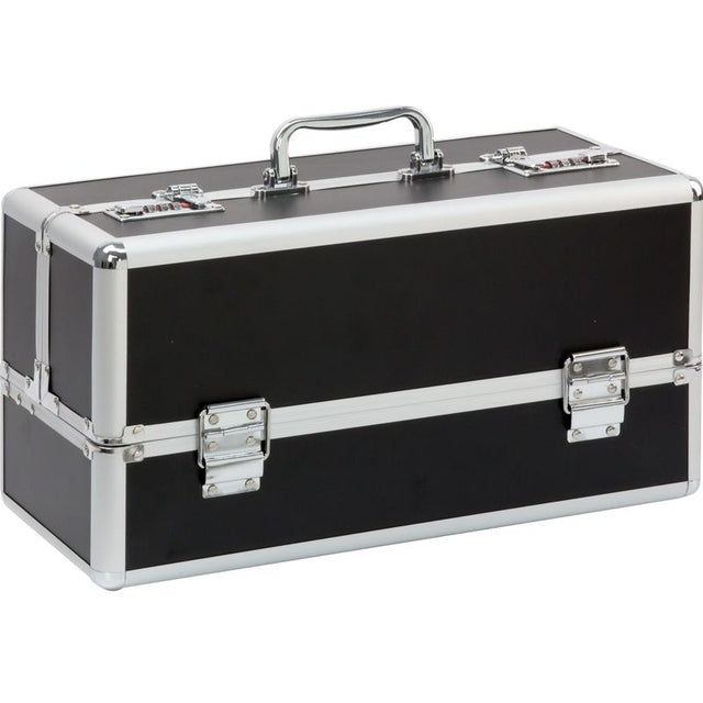 Lockable Large Vibrator Case Black - Adult Toys