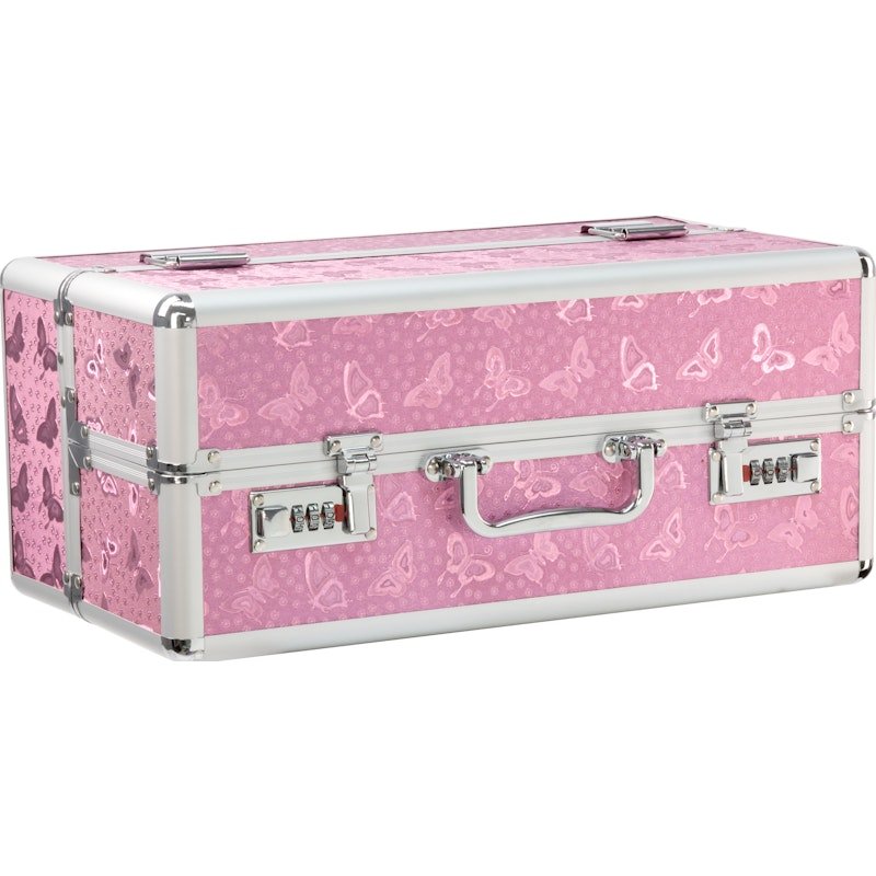 Lockable Large Vibrator Case Pink - Adult Toys