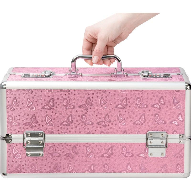 Lockable Large Vibrator Case Pink - Adult Toys