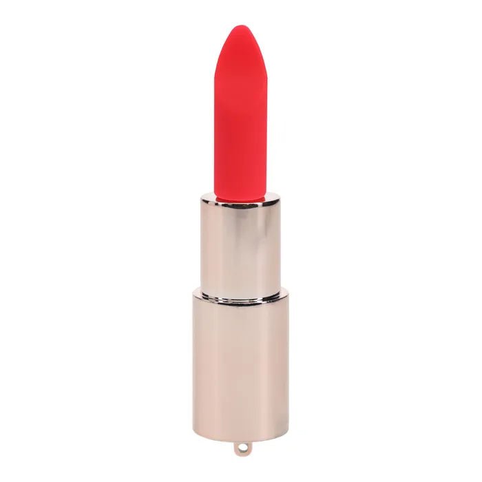 Loveline Diamond Red Lipstick Vibrator USB Rechargeable 8.3cm - VIBRATORS