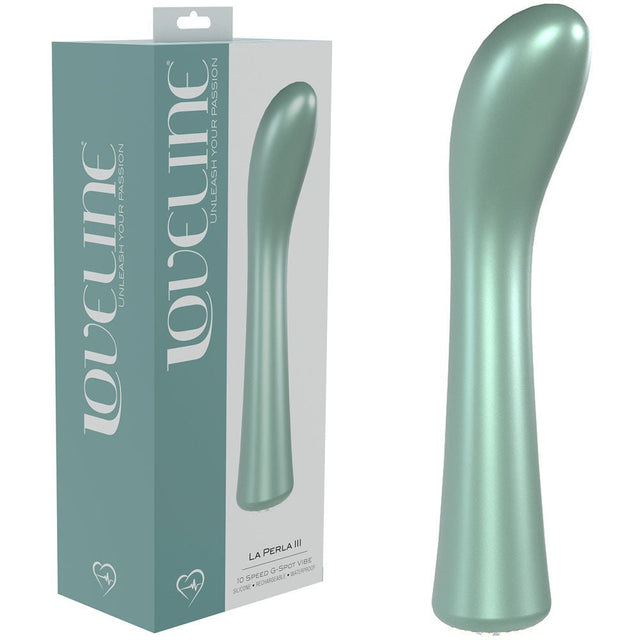 LOVELINE La Perla III - Pearlescent Green Vibrator - VIBRATORS