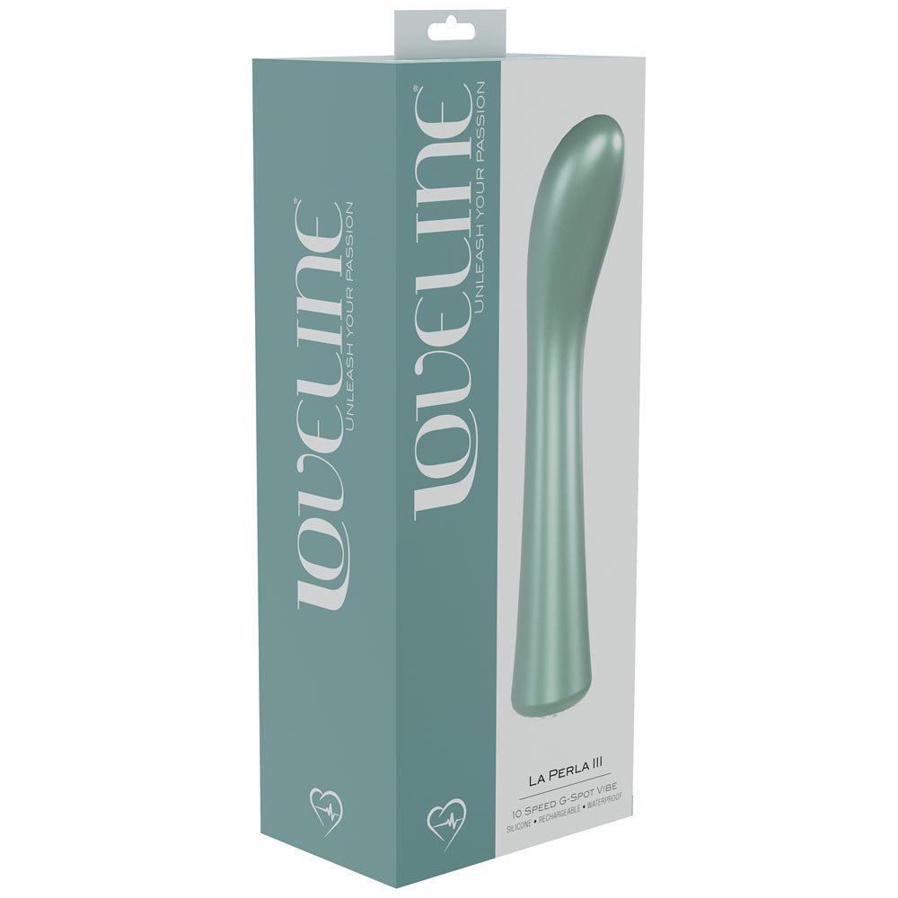 LOVELINE La Perla III - Pearlescent Green Vibrator - VIBRATORS