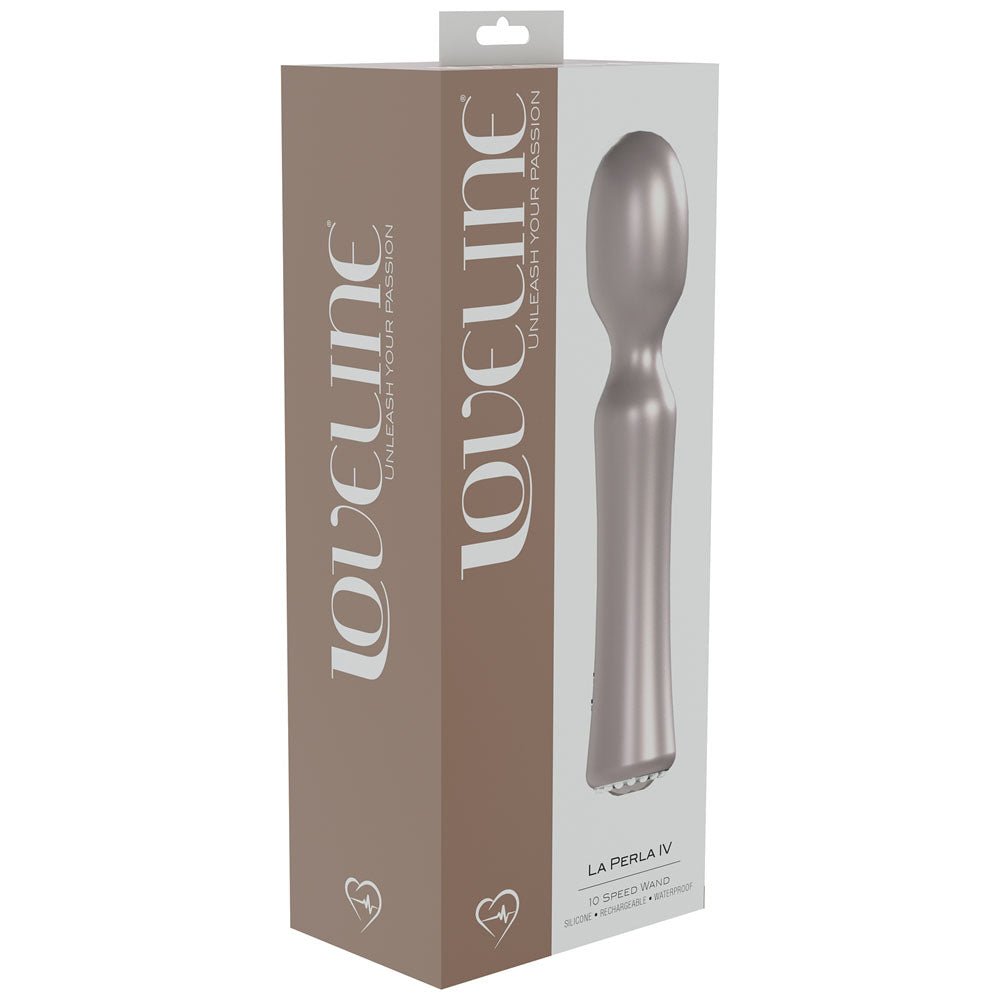 LOVELINE La Perla IV - Pearlescent Pink Massage Wand - VIBRATORS