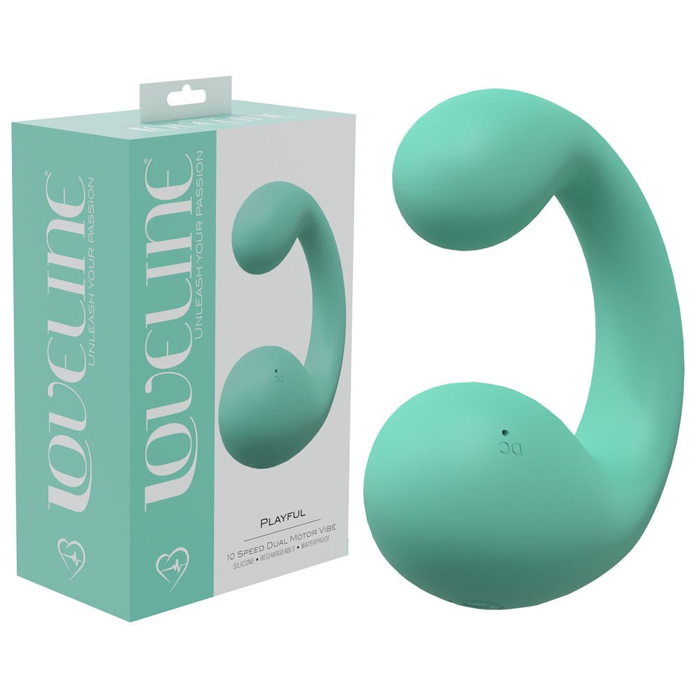 LOVELINE Playful - Green Dual Vibrator - VIBRATORS