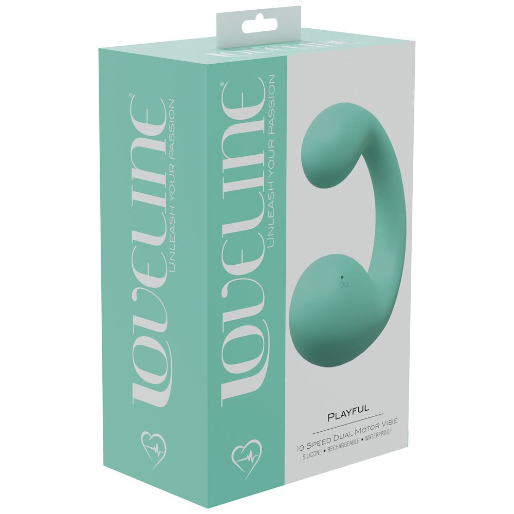 LOVELINE Playful - Green Dual Vibrator - VIBRATORS