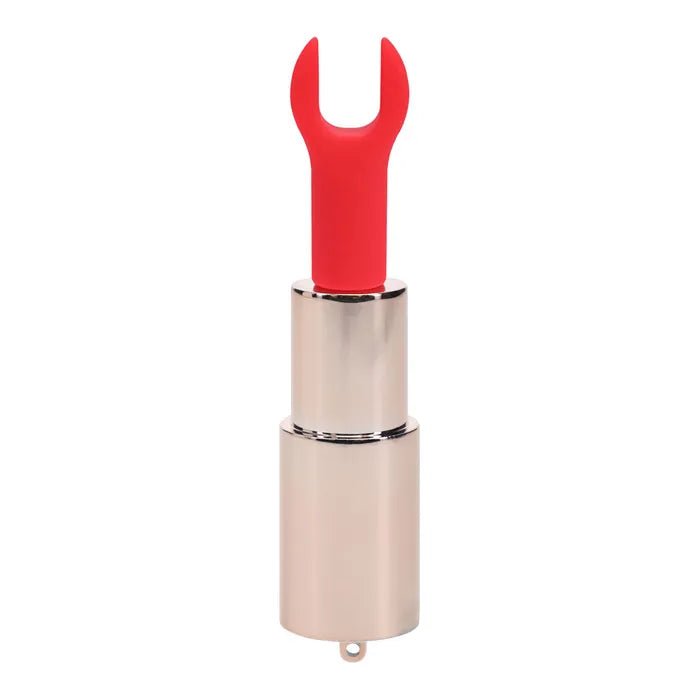 Loveline Sparkle Red USB Rechargeable Lipstick Vibrator 8.3cm - VIBRATORS