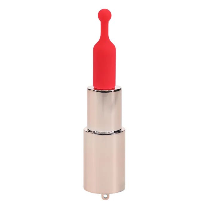 Loveline Sparkle Red USB Rechargeable Lipstick Vibrator 8.3cm - VIBRATORS