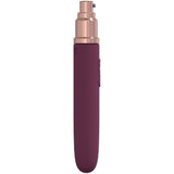 LOVELINE The Traveler - Burgundy Vibrator with Lube Applicator - VIBRATORS
