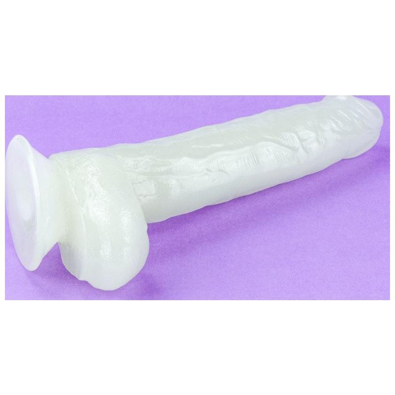 Lovetoy Lumino Glow in the Dark Realistic Dildo with Suction Base - 10" - Adult Toys