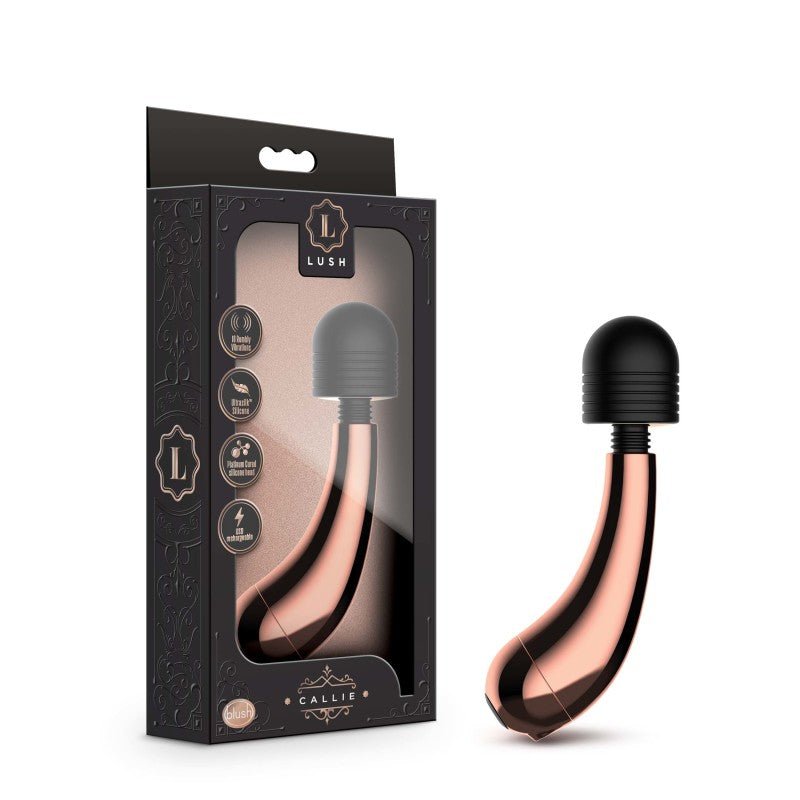 Lush Callie - Rose Gold USB Rechargeable Mini Massager Wand - VIBRATORS