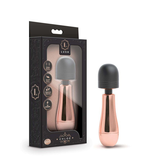Lush Chloe - Rose Gold USB Rechargeable Mini Massager Wand - VIBRATORS
