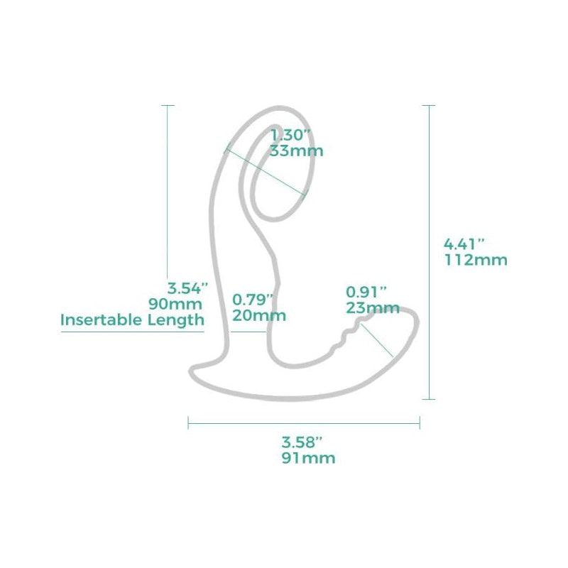 LushVibe Wearable Sprout - Shaped Unisex Vibrator - Adult Toys