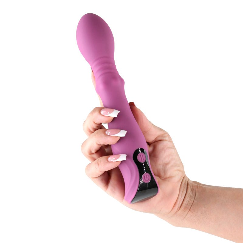 Lust - n - Dreams - Cadence Blush Thrusting & Sliding Vibrator - VIBRATORS