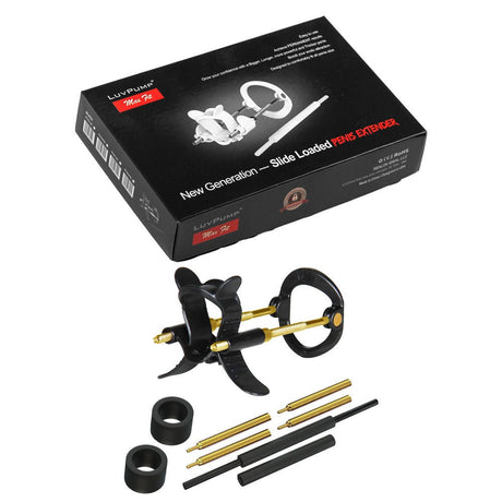 LuvPump Max Fit Penis Extender – Luxury Traction Device for Men, Black - PUMPS