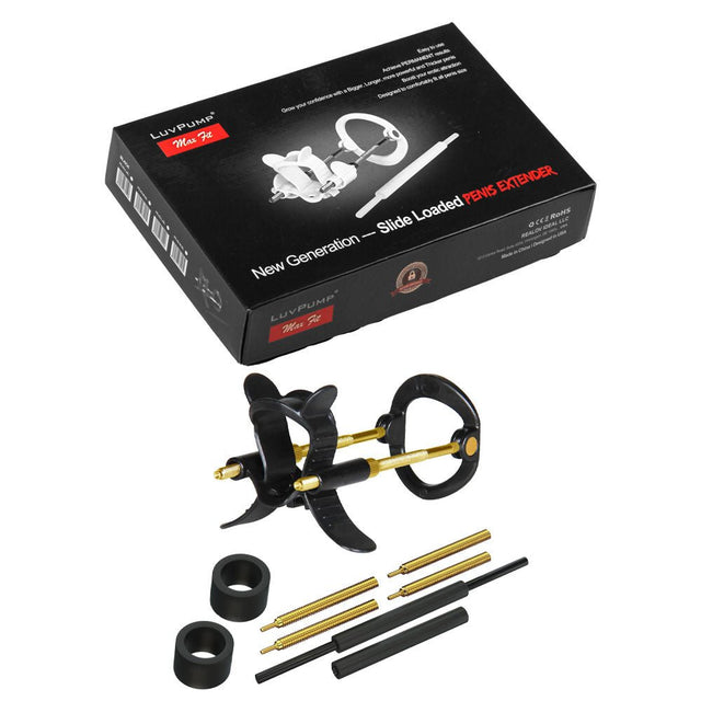 LuvPump Max Fit Penis Extender – Luxury Traction Device for Men, Black - PUMPS
