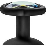 Luxe Bling Plugs Training Kit Black With Rainbow Gems - Adult Toys