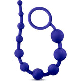 Luxe Silicone 10 Beads Indigo - Adult Toys