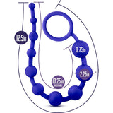 Luxe Silicone 10 Beads Indigo - Adult Toys