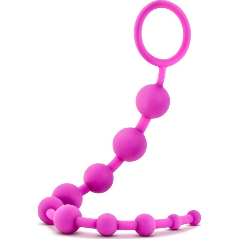 Luxe Silicone 10 Beads Pink - Naughty by Nature Adult Store