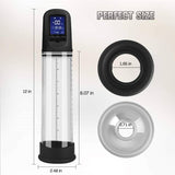 Luxury USB LCD Auto-Pump Clear - Adult Toys