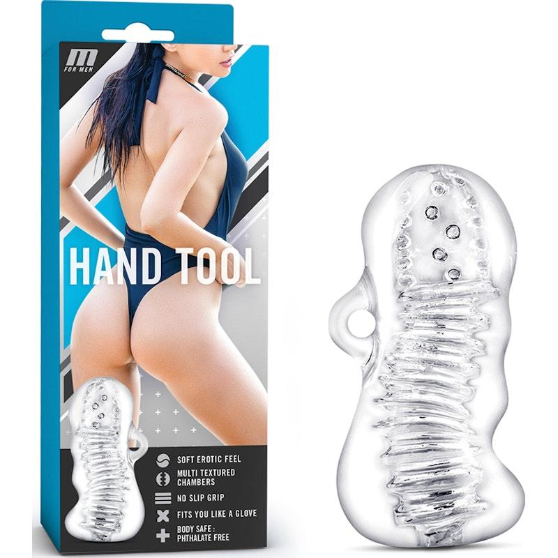 M for Men Hand Tool Clear - Adult Toys