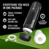 M For Men Master Blaster - USB Rechargeable Sucking & Vibrating Stroker - MASTURBATORS