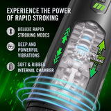 M For Men Master Blaster - USB Rechargeable Sucking & Vibrating Stroker - MASTURBATORS
