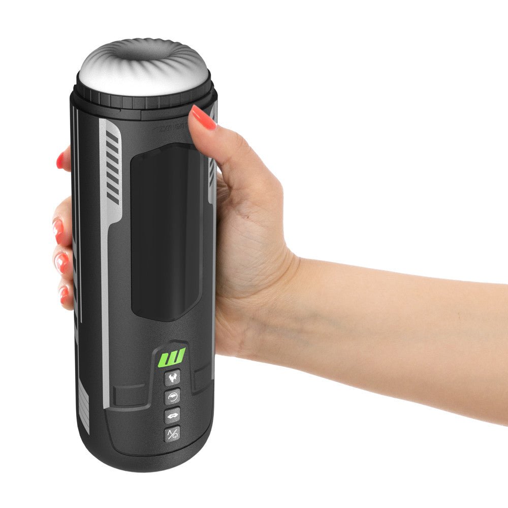 M For Men Master Blaster - USB Rechargeable Sucking & Vibrating Stroker - MASTURBATORS