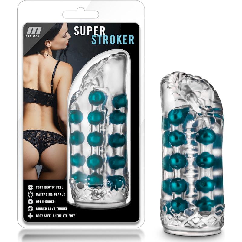 M for Men Super Stroker Clear - Naughty by Nature Adult Store