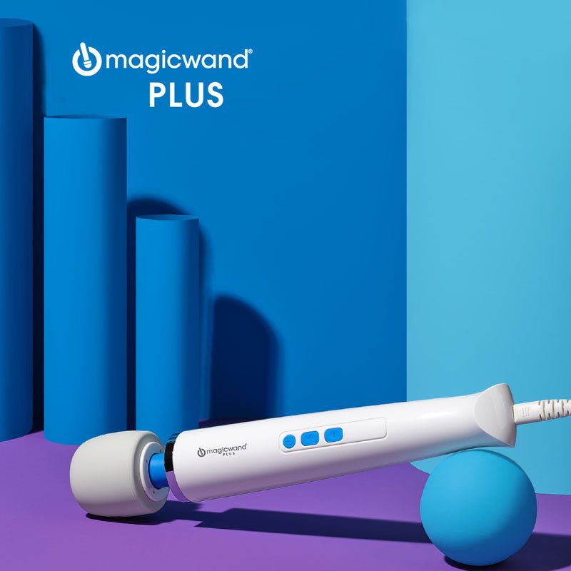 Magic Wand Plus - White Mains Powered Massage Wand - VIBRATORS