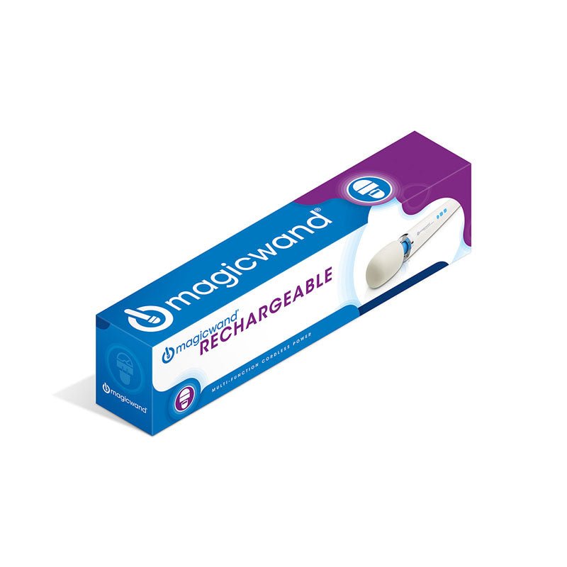 Magic White Rechargeable Massage Wand - VIBRATORS