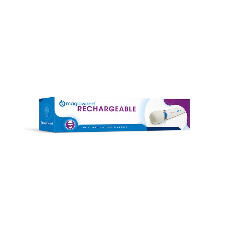 Magic White Rechargeable Massage Wand - VIBRATORS