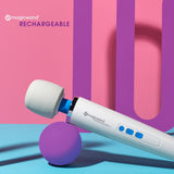 Magic White Rechargeable Massage Wand - VIBRATORS