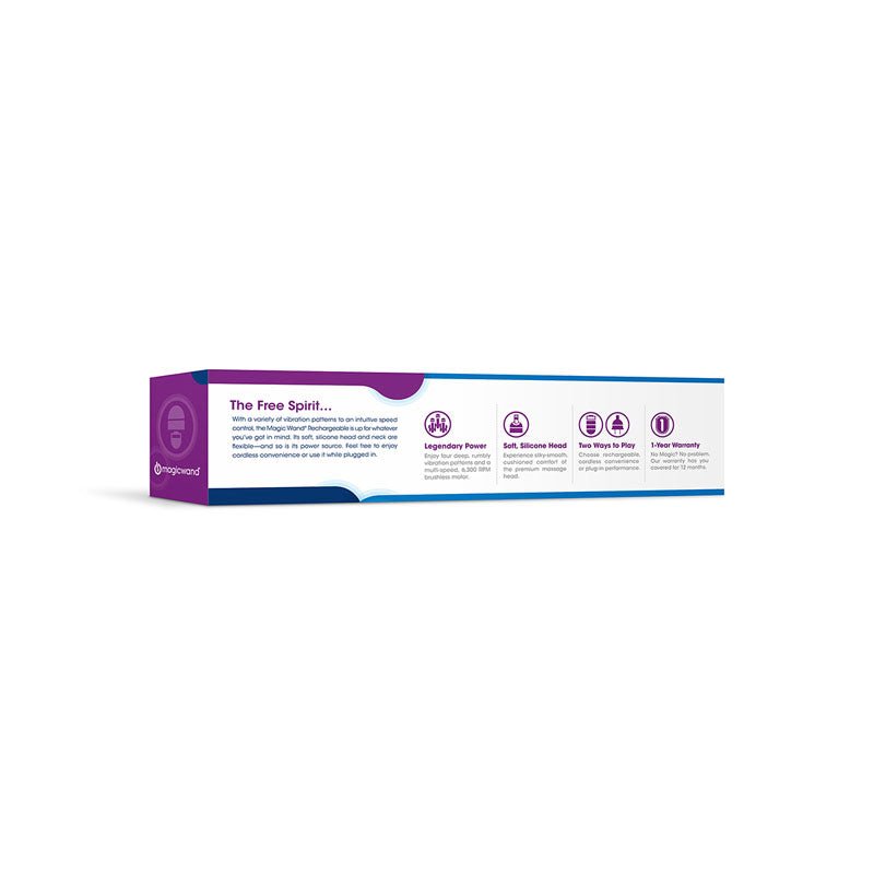 Magic White Rechargeable Massage Wand - VIBRATORS
