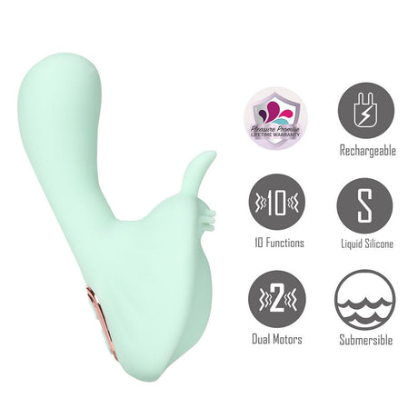 Maia AVERI - Green Rechargeable Vibrator - VIBRATORS