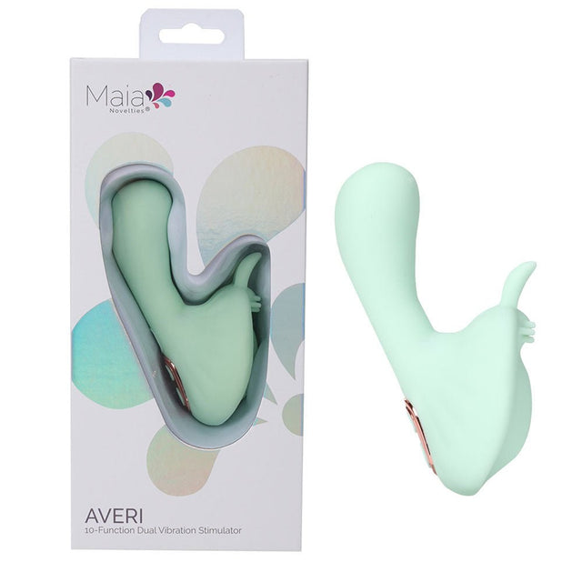 Maia AVERI - Green Rechargeable Vibrator - VIBRATORS