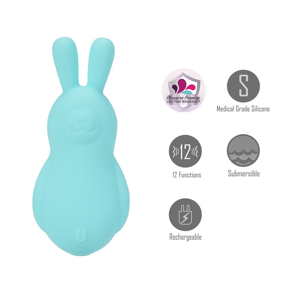 Maia BRI - Teal Vibrating Bunny Bullet - BULLETS & EGGS
